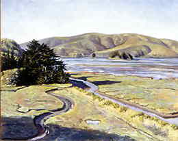 ``Walker Creek``  Painting by Adam Wolpert, displayed here courtesy of artist.  Click on image to visit Adam Wolpert's online gallery: www.adamwolpert.com